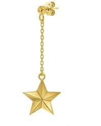 True Rocks - 18 Kt Plated Star Drop Earring - Lyst