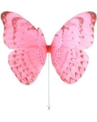 Oana Savu - Versatile Large Silk Butterfly Brooch Pin With Pin - Lyst