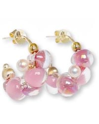 Malolo Jewelry - Sea Foam Earrings Mini Peony - Lyst