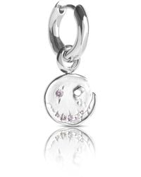 Kasun - Smile Hoop Earrings – December – Tanzanite – - Lyst