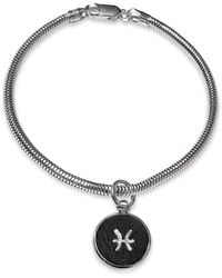 N'damus London - Pisces Zodiac Astrolab Leather & Sterling Bracelet - Lyst