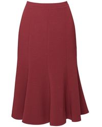 Rumour London - Lucy Wool Midi Skirt - Lyst
