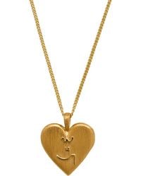 Claire Hill Designs - Know Your Worth Heart Locket Necklace - Lyst