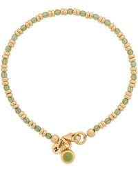 Nellou Jewellery - Linear August Birthstone Bracelet Peridot Plated Sterling - Lyst