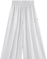 Supesu - Waist Slimming Wide Leg Ankle Pants - Lyst