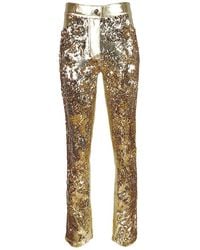 Lalipop Design - Double-Sided Sequined & Metallic Cotton Blend Pants - Lyst