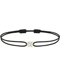 Dyamka - Diamond Aqua Cord Bracelet - Lyst
