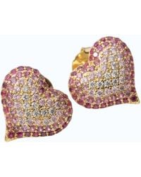 Native Gem - Queen Of Heart Stud Earrings - Lyst