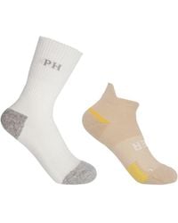 Peper Harow - Made in England - Neutrals Reversible Luxury Sports & Aero Trainer Gym Socks Bundle - Lyst