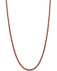SHYMI - Classic Ruby Two Mm Tennis Necklace - Lyst