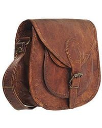 VIDA VIDA - Vida Vintage Leather Saddle Bag Small - Lyst