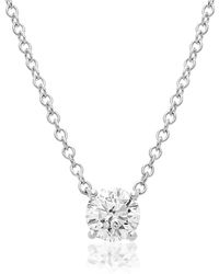VicStoneNYC Fine Jewelry - Half Carat Lab Grown Diamond Necklace - Lyst