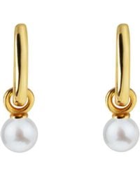 Ora Pearls - Aetia Pearl Hoop Earrings - Lyst