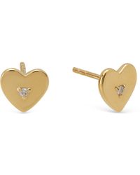 Dolcetto Designs - Clementia Heart Stud Earring - Lyst