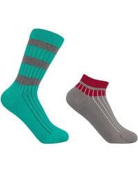 Peper Harow - Made in England - Old School Luxury Crew & Trainer Socks Bundle - Lyst