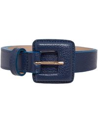 BeltBe - Mini Square Narrow Leather Belt - Lyst