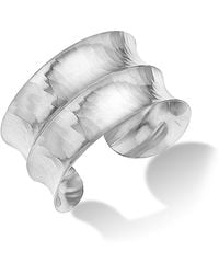 Dower & Hall - Double Concave Hammered Cuff - Lyst