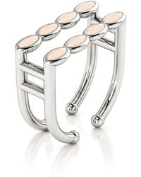 Linda Fiore - Amalei Ring With Creme Enamel - Lyst