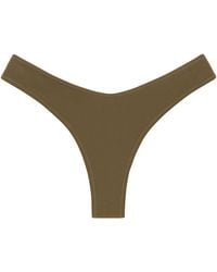 Montce - Khaki Lulu Zig-Zag Stitch Bikini Bottom - Lyst