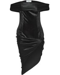 Maison sél - Off Shoulder Velvet Dress – - Lyst