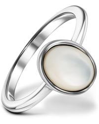 Rejected Hearts Club - Mother Of Pearl Healing Stack Ring - Lyst