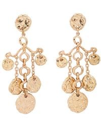Saachi - Hammered Coin Dangle Earrings - Lyst