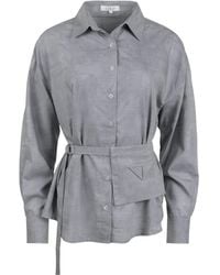 Lou&Up (Formerly Loup Clothing) - Pinstripe Blouse - Lyst