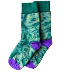 Essien & Emre - Pavo Pattern Wool Socks - Lyst