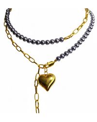 Eyeconic by Samar Ajram - Chunky Heart & Necklace - Lyst