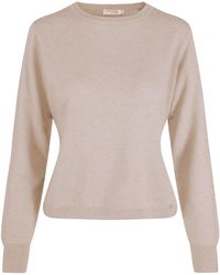 tirillm - Neutrals Sasha Basic Cashmere Pullover With Round Neck, Light Melange - Lyst
