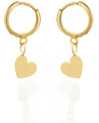 C.J.M - Solid Heart Huggies Pair - Lyst
