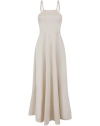 Celestine & Mae - Neutrals Navi Strappy Midi Dress - Lyst