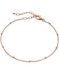 Spero London - Bead Curb Chain Adjustable Satellite Bracelet - Lyst
