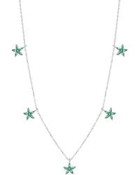 Spero London - Star Sterling Charm Necklace - Lyst