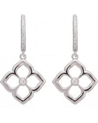 LÁTELITA London - Open Pointed Clover Flower Drop Earrings - Lyst