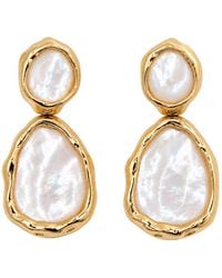 Uchi and Soto - Neutrals Shinju Mother Of Pearl Oversized Drop Earrings - Lyst