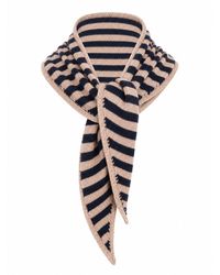 Luella Fashion - Neutrals Cashmere Blend Striped Scarf & Camel - Lyst