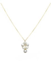 Agora Jewellery - Bavella Mini Round Pearl Necklace - Lyst