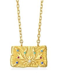 Myrto Katramadou Jewellery - Lotus Necklace Plated - Lyst