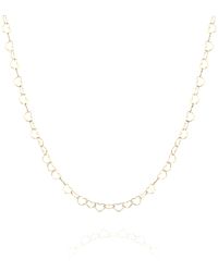 Spero London - Love Heart Sterling Chain Necklace - Lyst