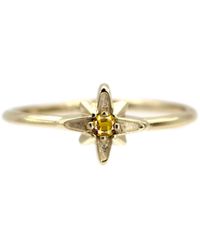 VicStoneNYC Fine Jewelry - North Star 14K November Birthstone Citrine Solid Ring - Lyst