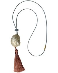 Sccollection - Celine Shell & Tassle Necklace - Lyst
