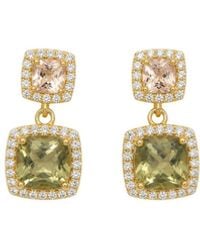 Uchi and Soto - Shikaku Square Stone Drop Earrings - Lyst