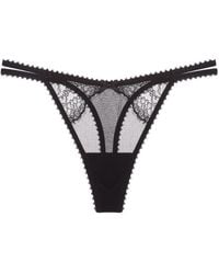 Journelle - Chiara Thong Noir - Lyst