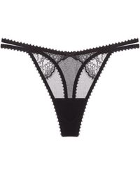 Journelle - Chiara Thong Noir - Lyst