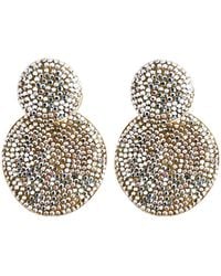Crystals and Co - Diamond Double Drop Earrings - Lyst
