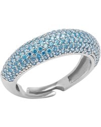 Spero London - Pave Sterling Dome Ring - Lyst