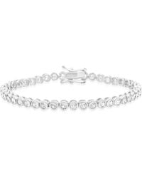 SHYMI - Five Mm Classic Bezel Set Tennis Bracelet - Lyst