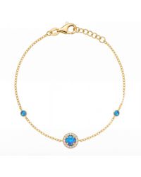 LÁTELITA London - Round Opal Bracelet Cz - Lyst