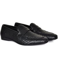 DAVID WEJ - Lorenzo Woven Loafers - Lyst